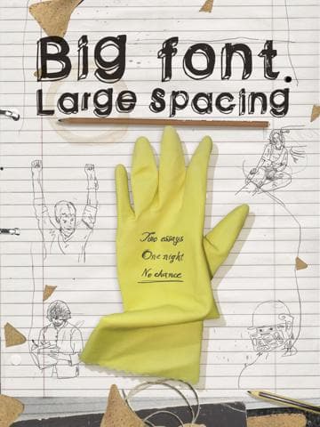 Big Font. Large Spacing